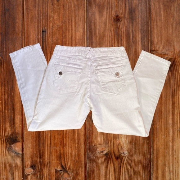 Wörn White Denim Jeans Cropped Pants Casual Everyday women  size 12 - Picture 3 of 12